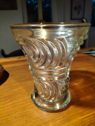 Vase verre vintage art deco - art,