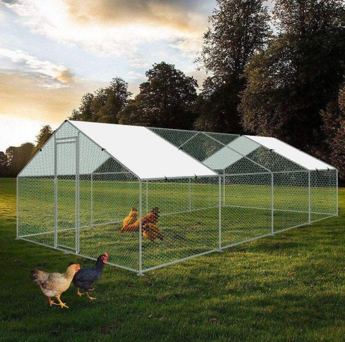 Poulailler exterieur 3x8x2m - d'exterieur,