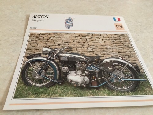 Carte moto alcyon 306 - alcyon, type