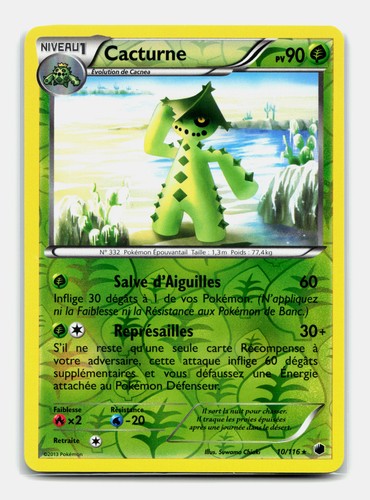 Carte pokémon cacturne 116 - pokémon, 10/116