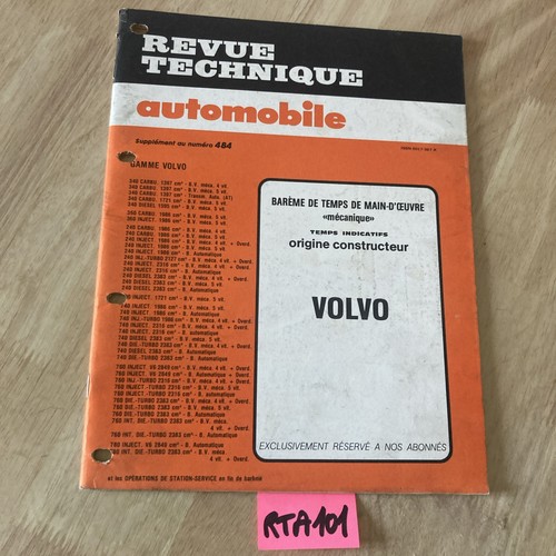 Volvo temps main - volvo, 1987
