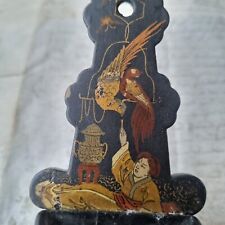 Pyrogène PAPIER MACHE Napoléon III Décor Perroquets XIXè Pyrogen Parots 19thC