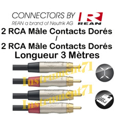Câble 2 RCA Mâle vers 2 RCA