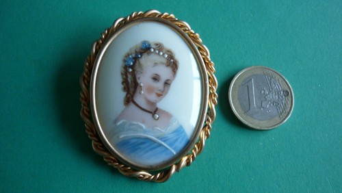 Broche facon camee - facon, /