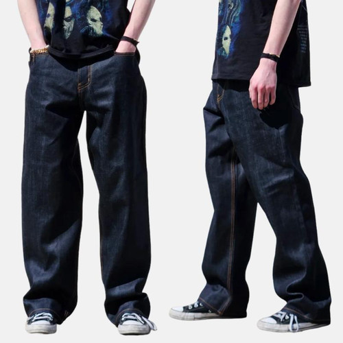 Neo blue baggy pants - neo,