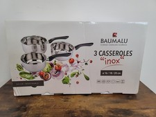 BAUMALU - Lot de 3 Casseroles