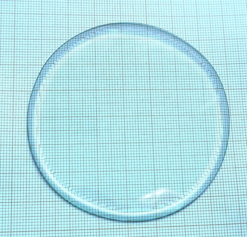 Verre biseauté rond pendule - biseauté,