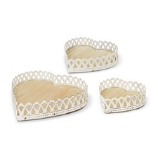 Ensemble De 3 Plateaux En Bois