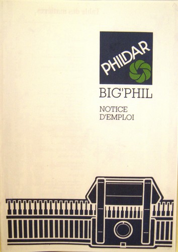Notice big phil pour - notice, machines