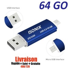 Clé USB 64 GO 2 en 1 Micro