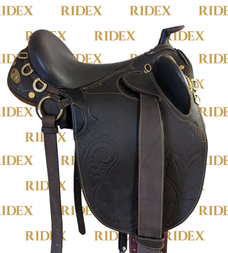 Selle cheval cuir de - selle,