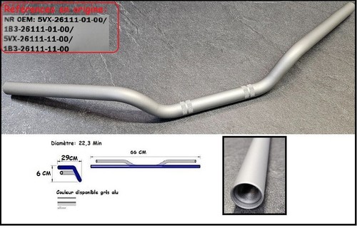 Guidon acier type - origine, fz6