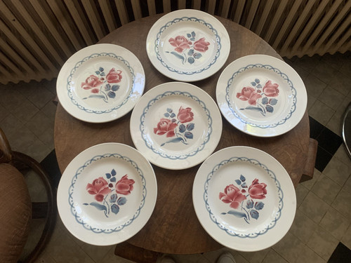 Anciennes assiettes plates - anciennes,