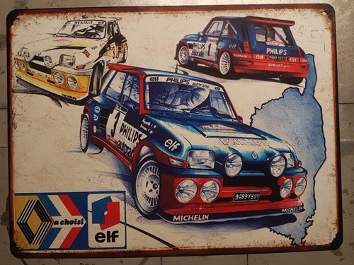 Plaque métal vintage renault - plaque,