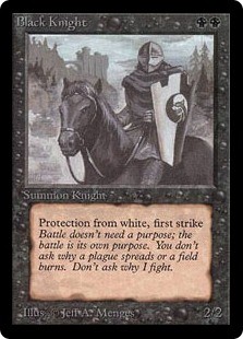 Magic mtg black knight - magic,