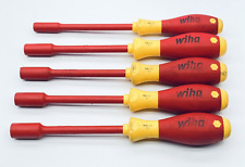 WIHA TOOLS 32291 INSULATED METRIC NUT DRIVERS 5 PIECE SET 6,7,8,9, 10MM HEX-NUT