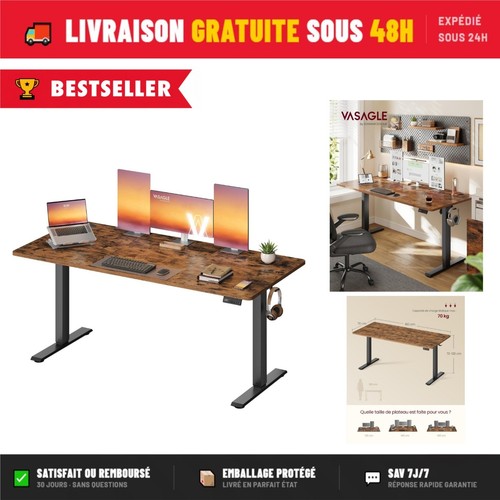 Vasagle bureau électrique - bureau,