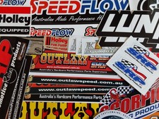 BULK LOT DRAG CONTINGENCY STICKERS AEROFLOW SUMMIT SPEEDFLOW MOROSO JEGS MILODON