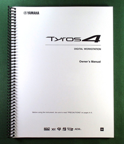 Yamaha tyros owner manual - owner's,