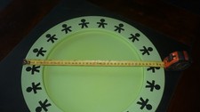 vintage plateau rond metal