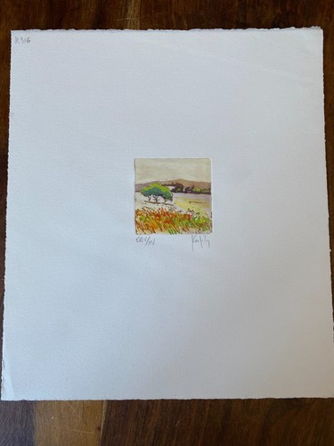 Lithographie signe kerfily - lithographie, ea