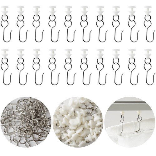 100 crochets rideau rail set - 100,