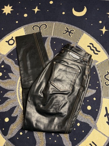 Gaultier jean pantalon cuir - jean's,