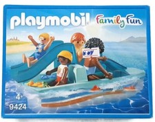 BOITE SET PLAYMOBIL PLAYMO FAMILY FUN 9424 LE GRAND PÉDALO DE VACANCES