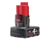 Milwaukee® M12 B4 REDLITHIUM-ION™ Battery 12 Volt 4.0Ah Li-Ion M12B4