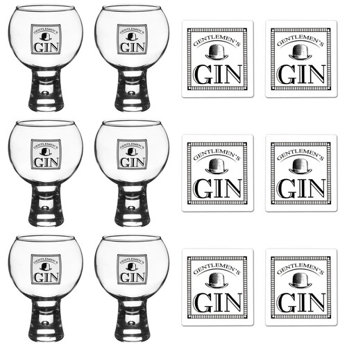 Set verres gin coasters - gin,