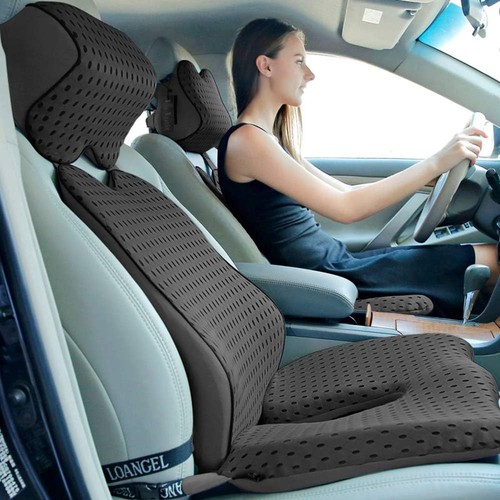 Orthopedic cushion with lumbar - with,