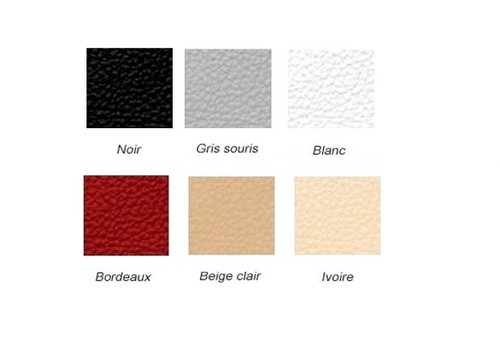 Simili cuir grain noir - , pour