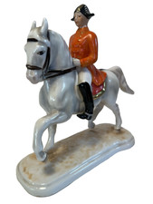Vintage 1958 Goebel Lipizzan Dressage Horse Rider Porcelain Figurine GF 137