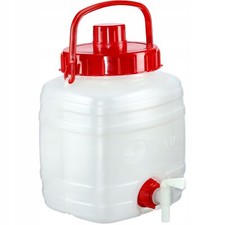 Bidon d'eau KADAX, tonneau à boisson en plastique, 5 L, blanc