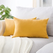 Housse Coussin 30x50 cm Jaune