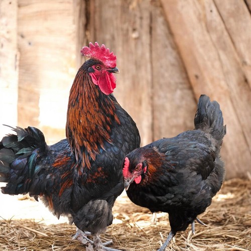 Black copper marans hatching - marans,