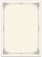 Lot de 80 feuilles de papier à lettre recyclé - Design vintage - Format A4 - ...