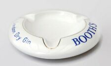 Large Booths London Dry gin ashtray vtg Porcelaine de Baudour Cerabel Belgium