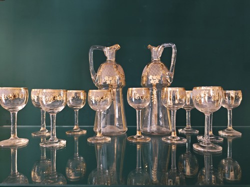 Service liqueur art nouveau - art,