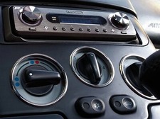 For Fiat Barchetta 95-05 aluminum ventilation ring chrome rings 3 pieces