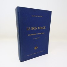 Le Bon Usage Maurice Grevisse Duculot 1964 HC Français French Éducation Langue