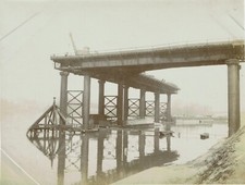ASNIERES Circa 1890 Metal Berth Coal Unloading Platform