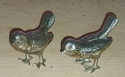 Oiseaux métal argenté - oiseaux, en
