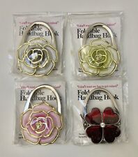 1pc Rose Or Four Leaf Clover Table Purse Hook - Portable Bag Hanger