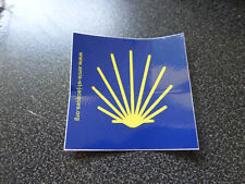 ancien autocollant amis saint jacques de Compostelle coquille pelerinage rando