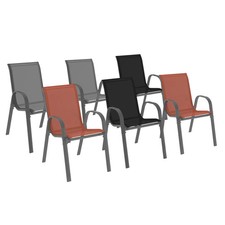 Lot de 6 chaises de jardin