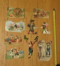 Ensemble de 9 anciens chromos