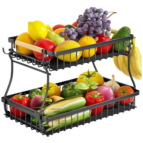 Tier fruit basket with - fruit,