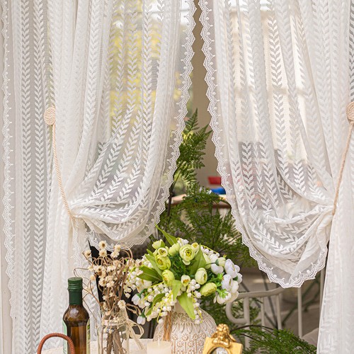 1pc blanc transparent floral - blanc,