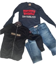 LOT GARCON 14 ANS  JEAN LEVIS 520 + VESTE Polaire ZIPPEE NAPAPIJRI TOP LEVIS